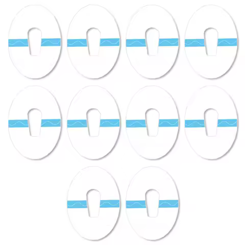 10/20/30Pcs Transparent Adhesive Patches Continuous Glucose Monitor Protection Easy To Use Pre-Cut A