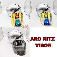 Visor ARC RITZ Original Helmet Smoke Gold Red Replacement Spare Part Premium Quality & Stylish Desig