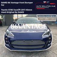 Only 1 86Vantage By DAMD Styling Effect For Toyota GT86 2017 Above Front Bumper Accessories JDM