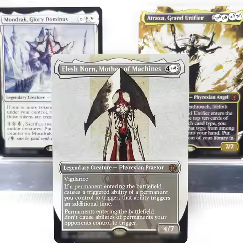 ONE PRM IKO SNC HOLO6-Ⅰ03 Tcg proxy cards magical Elesh Norn, Mother of Machines Mondrak, Glory Domi
