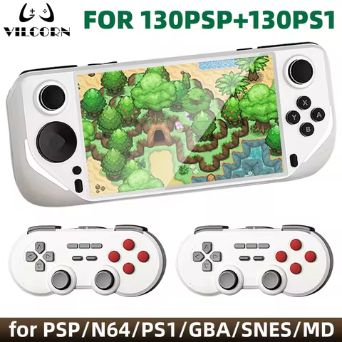 VILCORN E6 Handheld Game Console 5 Inch IPS Screen Portable Game Player Up for 40000 Retro Game for 