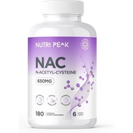 Max Strength NAC Supplement | 650MG | 180 Capsules | N-Acetyl-Cysteine | Antioxidant & Support | Ami