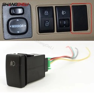 Red LED Light Power On Off Switch Front Fog Lamp Button With Connect Wire for Mazda 5 Mazda 6 Access