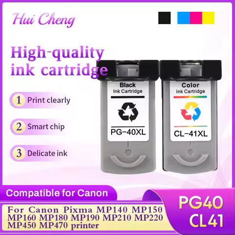 High quality PG40 CL41 ink cartridges For Canon iP1180 1200 1300 1600 1700 1800 1880 MP140 MP150 MP1