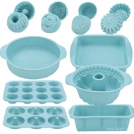 30 Piece Set New Muffin Cup Baking Cake Mold Set Baking Pan Mold Toast Cake Mold Silicone O38N