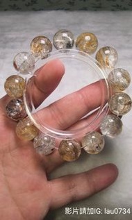極品 巴基斯坦 多重共生 帶晶中晶  滿礦 滿彩虹閃 閃靈鑽手串 14.5M+ 黑武士閃靈 油膽閃靈 赫爾基蒙 美國閃靈鑽 黑閃靈 白閃靈 膠花水晶 高能量 純淨體  驅散負面能量氣場 提升運勢運氣 