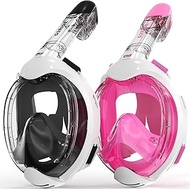 G2RISE Kids Snorkel Mask Full Face Snorkel Set for Ages 6-14, Snorkeling Gear for Kids 8-12 with 180