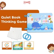 Quiet Book Thinking Game Activity Reusable Book Activity Book for Children Educational Toys for Kids