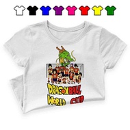 Dragon Ball Fifa World Cup Kemeja Cotton Tshirt Viral Dress Budak Baju Kanak Boy Girl Fashion Unisex