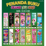 12PCS Penanda Buku Hari Guru/SET Penanda Buku Selamat Hari Guru/Hadiah Hari Guru/Selamat Hari Guru