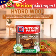 Nippon Paint ( Hydro Wood ) Cat Varnish Asas Air Anti Calar 1L ( 1 Liter ) Satin Shellac Satin Base
