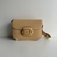 99新🆕 Gucci 古馳 1955 馬鞍包 奶茶色