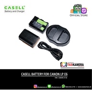 CASELL BATTERY AND CHARGER FOR CANON LP E6 - EOS 5D 6D 7D 80D