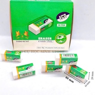 Combo of 5 premium TODO SUYO brand E555 pencil erasers, environmentally friendly