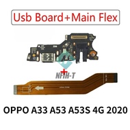 For OPPO A33 A53 A53S 4G 2020 Charging Dock Port Board Fast Charging Connector Main Motherboard Flex