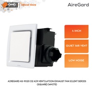 AireGard AS-9020 Air Ventilation Exhaust Fan (White) 110CFM 4" / 4 Inches - AS9020D2 White / AS9020D