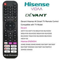 Devant / Hisense Smart TV remote 32STV103 50QUHV04 55UHD202 43STV103 65QUHV04 55QUHV04 national star