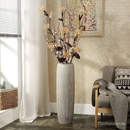 European Modern and Simple Living Room Ceramics Floor Vase Soft Home Decoration Pottery Vase Flower Big Decorations
