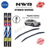 NWB Hybrid U Hook Wiper Set for Toyota Camry 2.0 / 2.5 ACV51/ASV50 (Year 2012-2016 (ACV51) (26"/18")