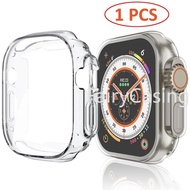 Clear Watch Case for Apple Watch Ultra 2 49MM Series 9 41mm 45mm 8 7 SE 6 5 4 3 2 44MM 40MM 42mm 38mm Transparent Cover Apple Watch Screen Protector