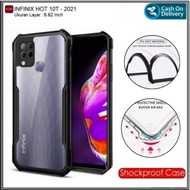 Case Infinix Hot 10T Soft Hard Transparant Case Cover