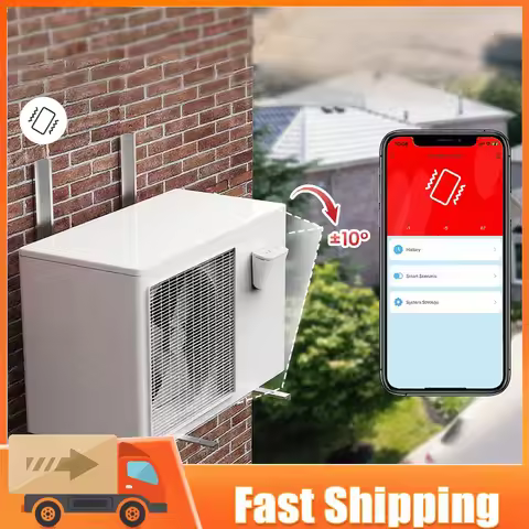 Smart Home Vibration Alarm IP67 Waterproof and Drop Detector Adjustable Sensitivity for Kids Garage 