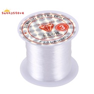 Jewelry Beading Thread 0.3mm Dia. Clear Nylon Fishing Line Spool 17 Lbs