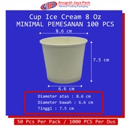 Ice Cream Cup 8 Oz (240 ml) / Paper Ice Cream Cup 8 Oz
