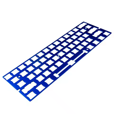 60% 61 Costar Style Plate | CNC Anodized Aluminum | PCB Mounted Stabilizer | GH60 OK60 BM60 DZ60 | M