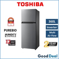 Toshiba 360L 5 Star Inverter Fridge Refrigerator Peti Sejuk