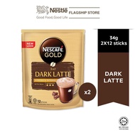 NESCAFE GOLD Dark Latte 12 Sticks (34g) Bundle of 2