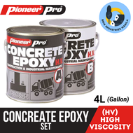 Pioneer Concrete Epoxy Set High Viscosity (HV) and Low Viscosity (LV) 1 Liter and 4 Liters(Gal) Set 