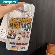 Ibumpers INS USD Dollar Design Phone Case for iPhone 16 15 14 13 12 11 ProMax X XS XR XsMax Casing F