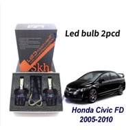 Honda Civic FD HB4 Car LED Headlamp LED Headlight Bulb 2Pcs 6000K