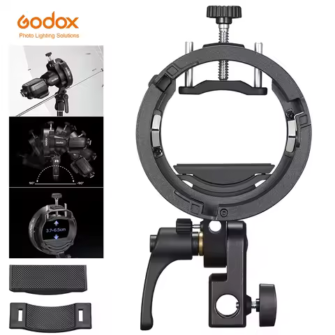 Godox S3 Bowens Mount Flash S-type Holder Bracket for Godox V1 V860 AD200 AD100PRO AD300PRO Speedlit