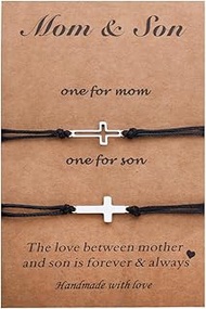 Long Distance Birthday Gifts for Son Mother And Son Bracelet for Mom Retirement Gifts for Mom I Love