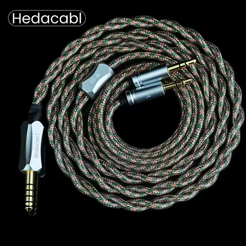 Hedacabl HD-04 Dual 3.5mm to 4.4mm Balanced Audio Cable, compatible with FiiO FT1 Pro, JT1, JT3 and 