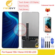 FWDGVY 6.63หน้าจอแสดงผลด้านหน้าแบบดั้งเดิมสำหรับ Y9a Huawei/Honor X10 5G LCD + อุปกรณ์ซ่อมของขวัญฟรี