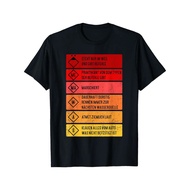 Fire Department Firefighter T-Shirt Compatible for A B C D F K L W1 W2 W3 Extinguisher - Short Sleev