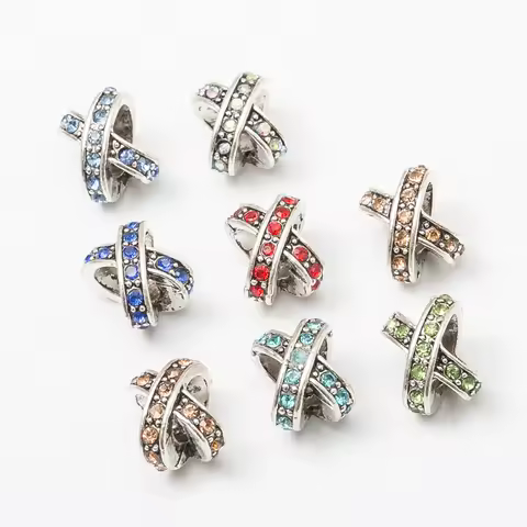 5Pcs/Lot Silver Plated Charms Beads European DIY Beads Fit Pandora Charms Bracelets & Bangle Fashion