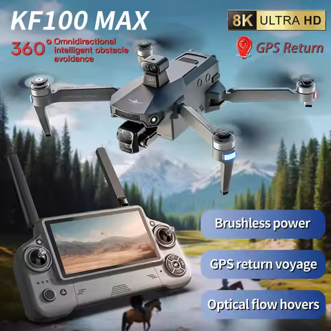 5.5 inch KF100 MAX/KF100 Large Screen RC Profesional GPS Drone With 8K Camera 3-axis Gimbal Brushles
