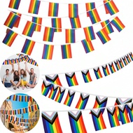 1set/30pcs LGBT Rainbow Flag Gay Progress Pride Banner Flags, Love Is Love String Flag Pennant Banne