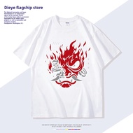DIEYIN | Cyberpunk 2077 Samurai Themed Short Sleeve T-Shirt Cotton