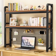Grid Computer Desk Dormitory Pegboard Multi-layer Iron Shelf Wholesale E0PB Bookshelf Storage for St