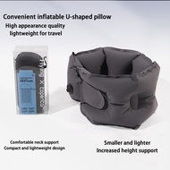 U-shaped Inflatable Neck Pillow Manual Inflation Ultralight Inflate Ring Neck Pillow Portable Outdoo