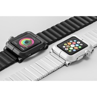 (STRAP+CASE) LUNATIK EPIK WATCH KIT HIGH QUALITY LEATHER METAL BAND DESIGN FOR 42mm WATCH