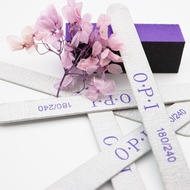 Thin and smooth nail file, OPI 180/240 convenient nail file - Selenshop