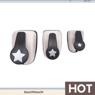 3 Piece Star Hole Punch, Star Punch, Star Paper Punch, White & Black Plastic+Metal Star Hole Puncher