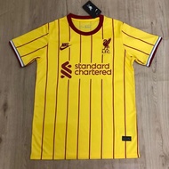 เสื้อฟุตบอลลิเวอร์พูล 21/22 เสื้อฟุตบอลผู้ชาย Men's Football Jersey เสื้อฟุตบอลลิเวอร์พลู 21/22 สีเหลือง Liverpool Jerse