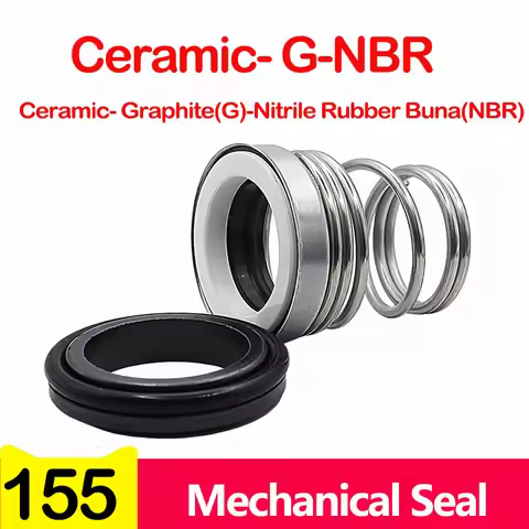 1Pcs 155 Series,Water Pump Mechanical Shaft Seal,CE-G-NBR,SiC-SiC-FKM,10/11/12/13/14/15/16/17/18/19-
